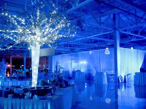 Blue Lighting at Winter Wonderland Event | Rick Herns Productions