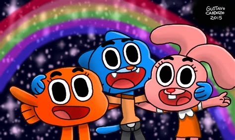 Gumball, Darwin, and Anais by GustavoCardozo97 on DeviantArt