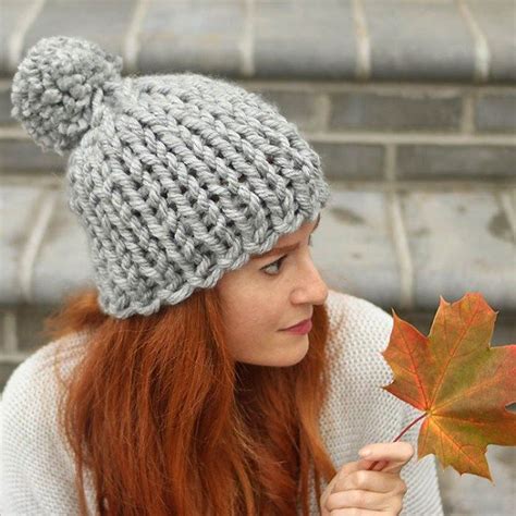 Flat Knit Chunky Hat | Free knitting, Knitting, Hat knitting patterns