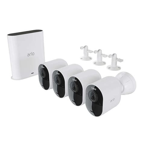 Arlo Ultra 2 Spotlight Camera Wire Free Security System 4 pack with Total Security Surveillance ...