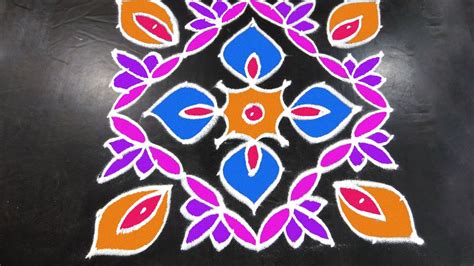 #285 - Sankranthi Muggulu | 9 x 9 Dots | Easy Rangoli Designs with ...