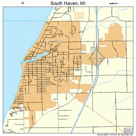 Map Of South Haven Michigan - Shari Demetria