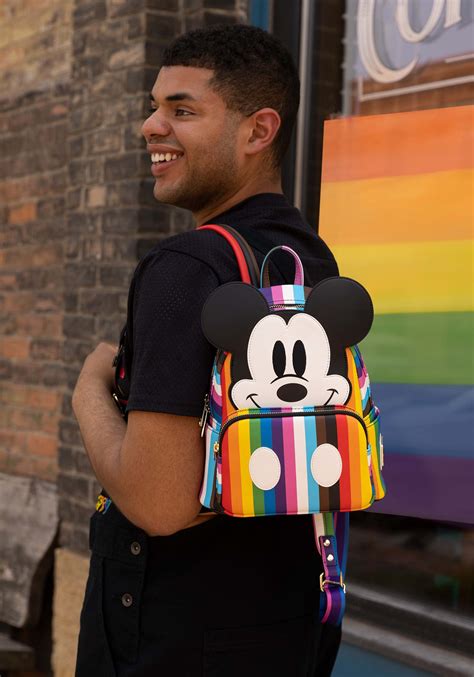 Disney Loungefly Rainbow Mickey Pride Mini Backpack | Exclusively ...