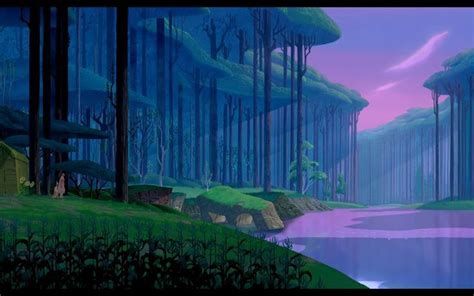 pocahontas Disney forest illustration | ポカホンタス, ディズニー映画, イラスト