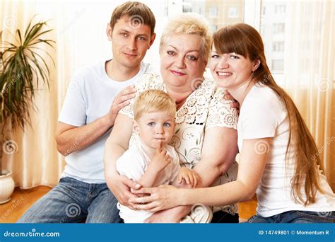 Happy Family, Old Man In Focus Royalty-Free Stock Photo | CartoonDealer.com #19946367