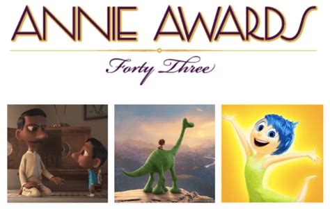 Pixar Receives 25 Nominations For The 43rd Annual Annie Awards - Pixar Post