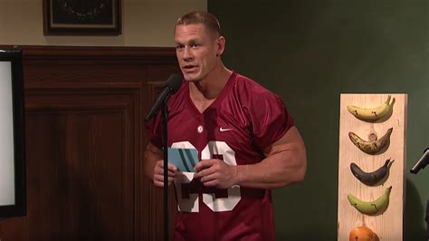 John Cena Plays Privileged College Football Player in 'Science Presentation' Sketch on SNL