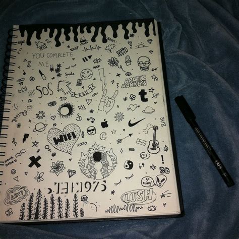 cute little notebook drawings | Notebook doodles, Cute drawings tumblr ...