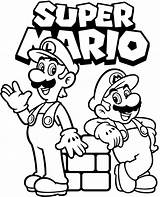 Super Mario coloring Pages To Print sketch template