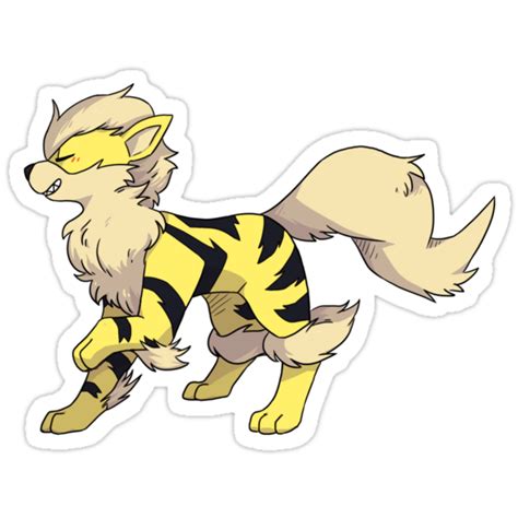 "Shiny Arcanine!" Stickers by PrivateCaboose | Redbubble