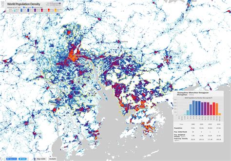 World Population Density Map Update with GHSL 2023 – CityGeographics