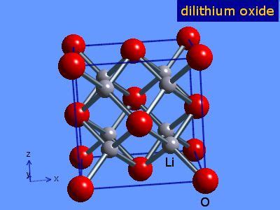 WebElements Periodic Table » Lithium » dilithium oxide