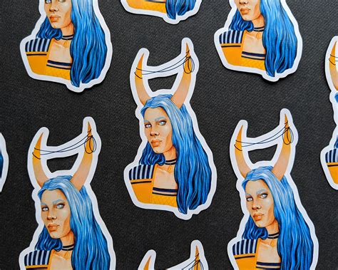 Devil Sticker / Devil 6 / Vinyl Sticker / Artist Sticker / | Etsy