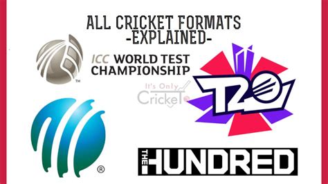 Cricket Formats - Let's Explore the 4 Types of Cricket - ItsOnlyCricket