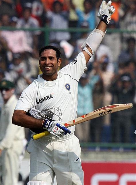 VVS Laxman gestures towards the dressing room | ESPNcricinfo.com