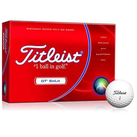 Titleist DT SoLo Logo Overrun Golf Balls Golfballs.com