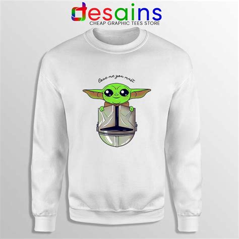 Baby Yoda Star Wars Sweatshirt Love Baby Yoda Sweater S-3XL