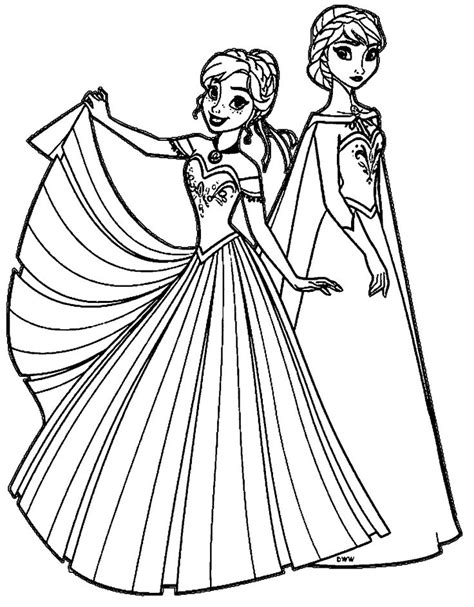 Anna Coloring Pages 28 Elsa Anna Coloring Pages Images Free Coloring ...