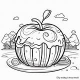 Candy Apple Coloring Pages sketch template