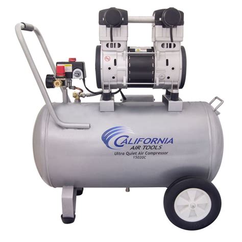 California Air Tools 15020C Ultra Quiet & Oil-Free 2.0 HP, 15.0 Gal. Steel Tank Air Compre ...