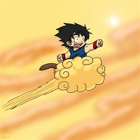 Flying Nimbus and Goku by CinnamonKitt on DeviantArt