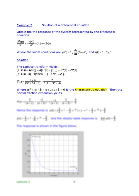 SOLUTION: Solution of a differential equation - Studypool