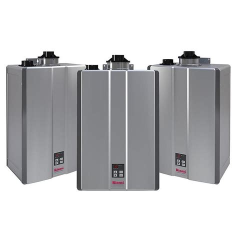 Rinnai Super High Efficiency Plus 11 GPM Residential 199,000 BTU Natural Gas Interior Tankless ...