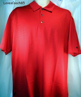 Nike Tiger Woods Collection Polo Dri-Fit Mens Size L Red 675911561720 | eBay