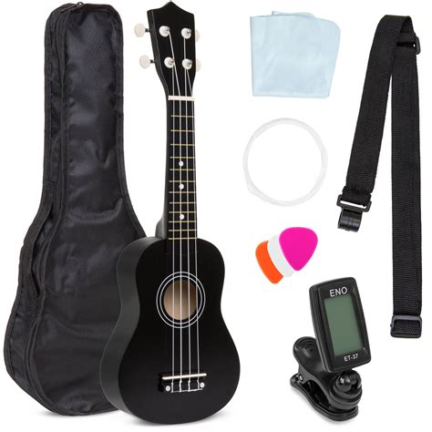 Best Choice Products Basswood Ukulele Musical Instrument Starter Kit w/ Waterproof Nylon ...