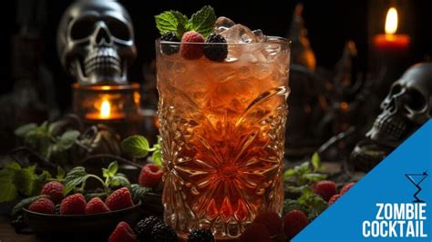 Zombie Cocktail Recipe - The Skull-Puncher of Exotic Drinks