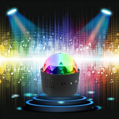 Wireless Disco Ball Lights Battery Operated Sound Activated LED Party ...