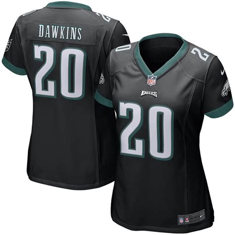 Women's Philadelphia Eagles Brian Dawkins Nike Black Retired Game Jersey