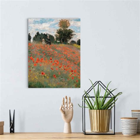 Poppy Field, By Claude Monet, 1873. Musee D'Orsay, Paris, France. Detail Wall Art, Canvas Prints ...