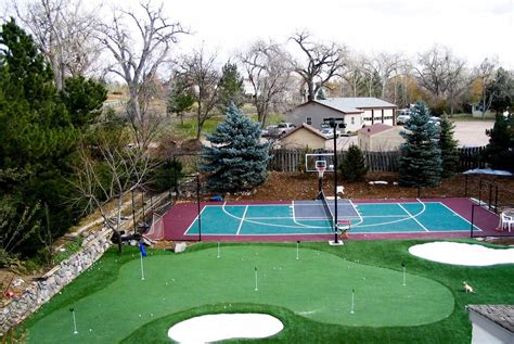 Backyard Tennis Court - SportProsUSA