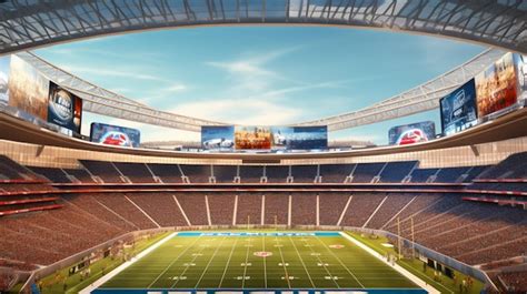 Premium AI Image | a rendering of the stadium from the inside