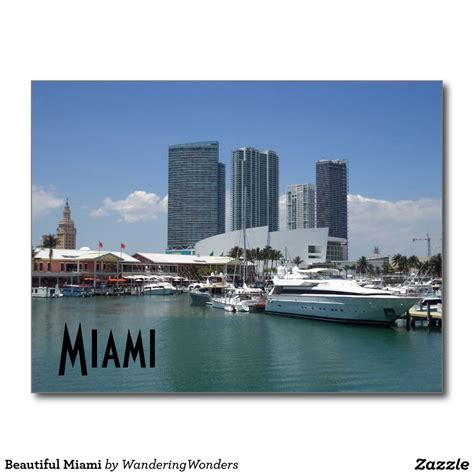 Beautiful Miami Postcard | Postcard, Miami, Beautiful