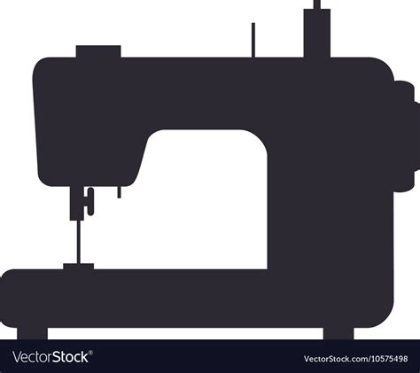 Sewing machine silhouette Royalty Free Vector Image