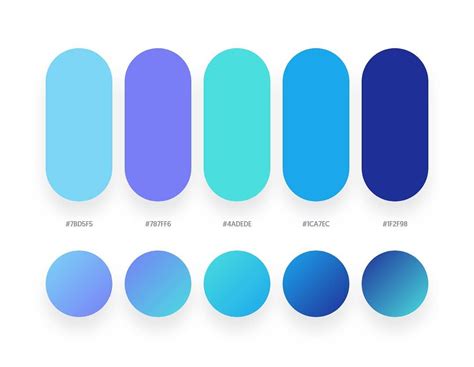 32 Beautiful Color Palettes With Their Corresponding Gradient Palettes