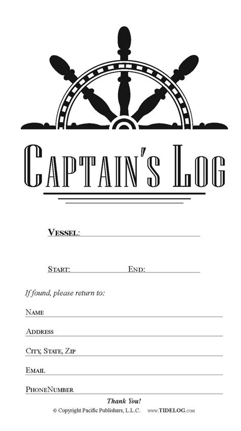 Captain's Log - Tidelog