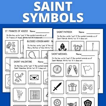 Catholic Saint Activities (Mary, Francis, Valentine, Patrick, Michael) | Symbols