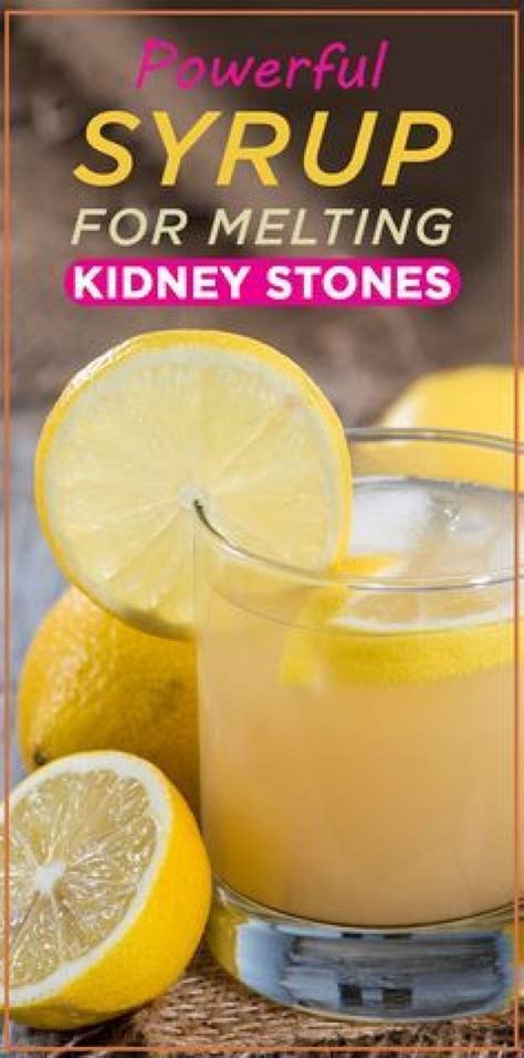 Powerful Syrup For Melting Kidney Stones- evoo lemon essential oil lemon juice and water! 3x a ...