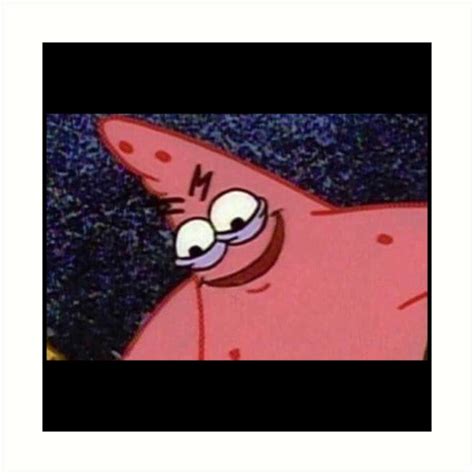 "evil patrick spongebob meme" Art Prints by boiiii | Redbubble