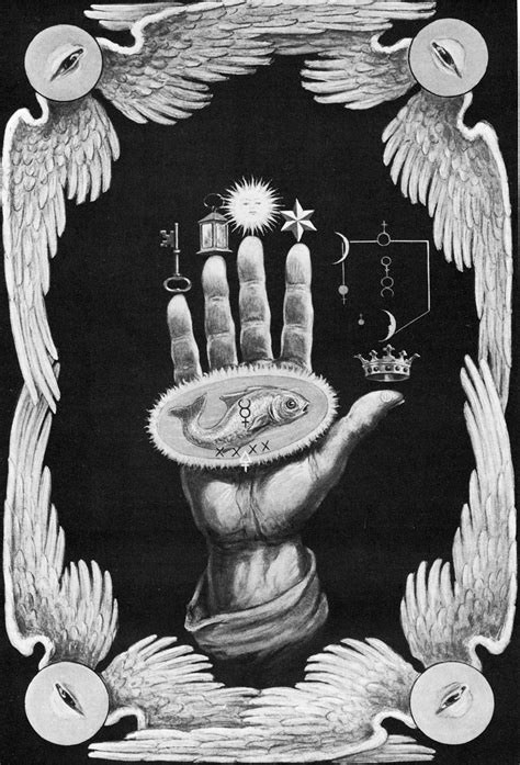 Hand of the Mysteries - Alchemy symbol of transformation