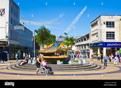 Giant sundial in city centre Plymouth Devon England UK Stock Photo - Alamy