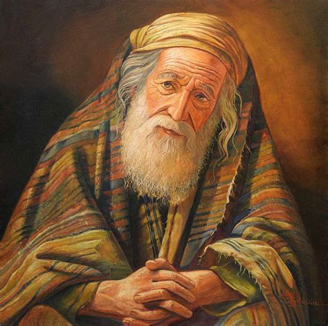 Original Oil Painting: The gaze of Abraham into infinity by Alex Levin