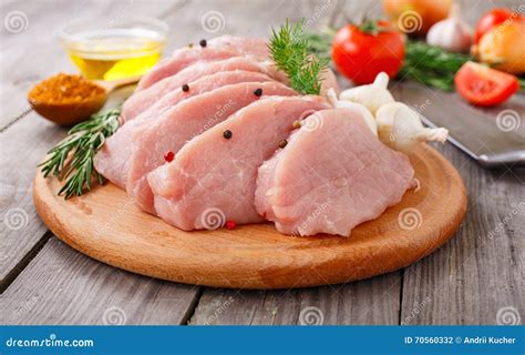 Raw pork chops stock photo. Image of pieces, delicatessen - 70560332