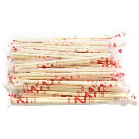 40Pairs/Bag New Chinese Disposable Bamboo Chopsticks Wooden Chopsticks Individually Wrapped ...