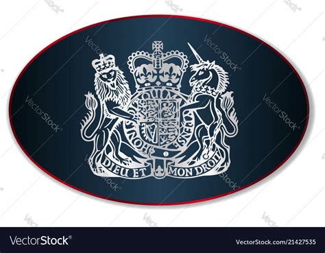 Coat of arms of the united kingdom Royalty Free Vector Image