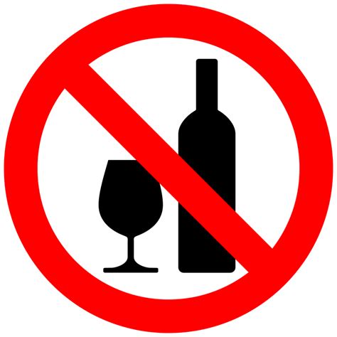 Don't drink alcohol - No tomar alcohol - Openclipart