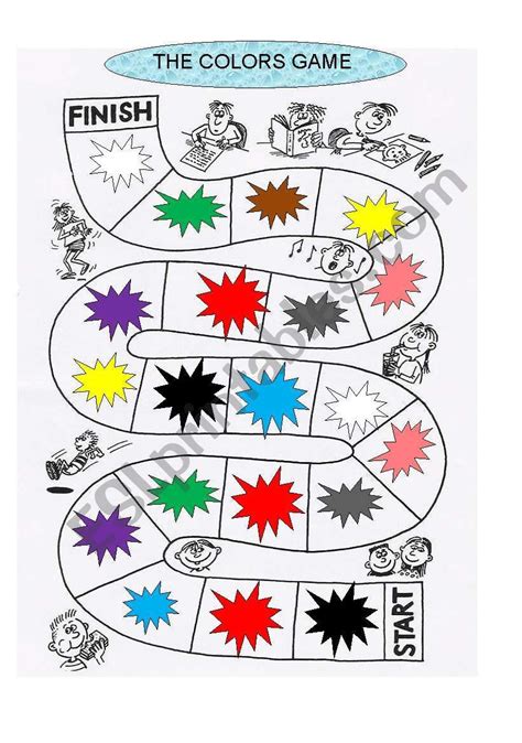 THE COLOURS GAME - ESL worksheet by katy.piauhy Teacher Notes, Best ...